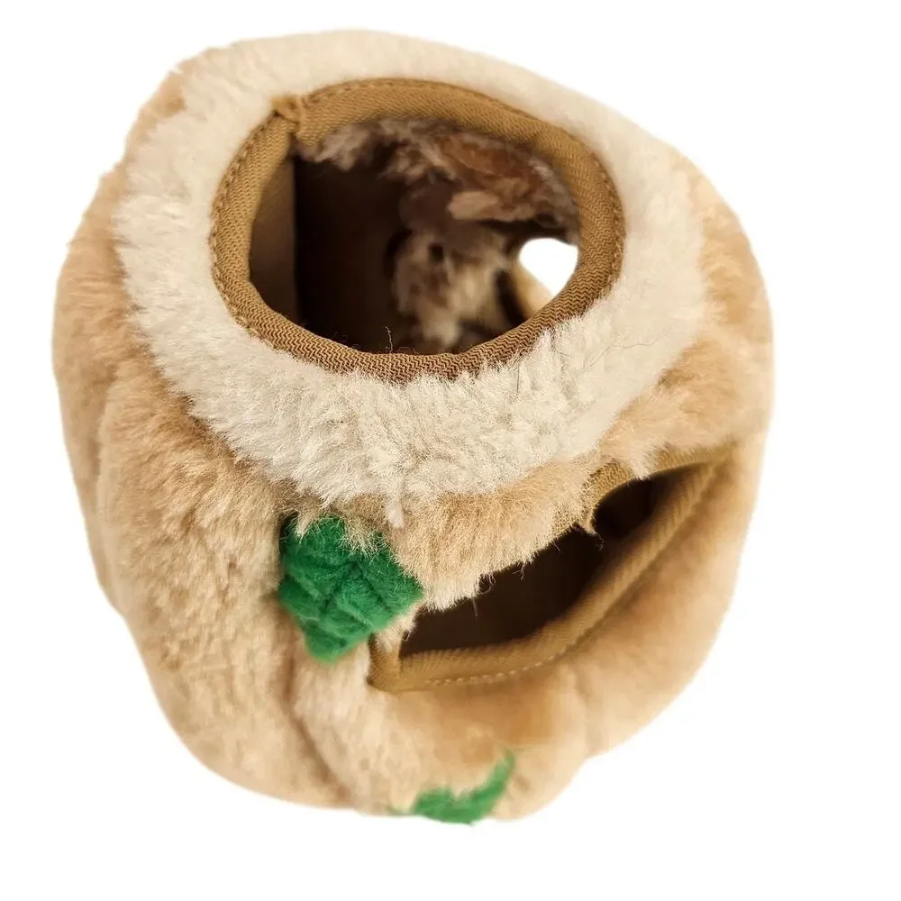 Dog Toy Outward  Hound Plush Squirrel Tree Stump Hideaway Toy Set 3 Squirrels
